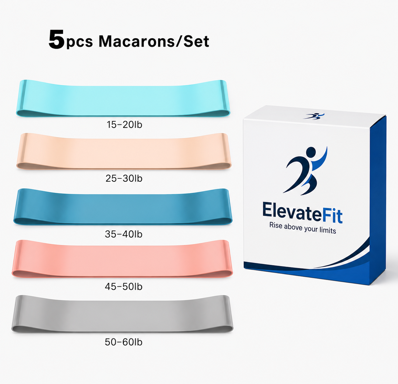 ElevateFit PowerPull Resistance Bands